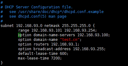 dhcpd.conf